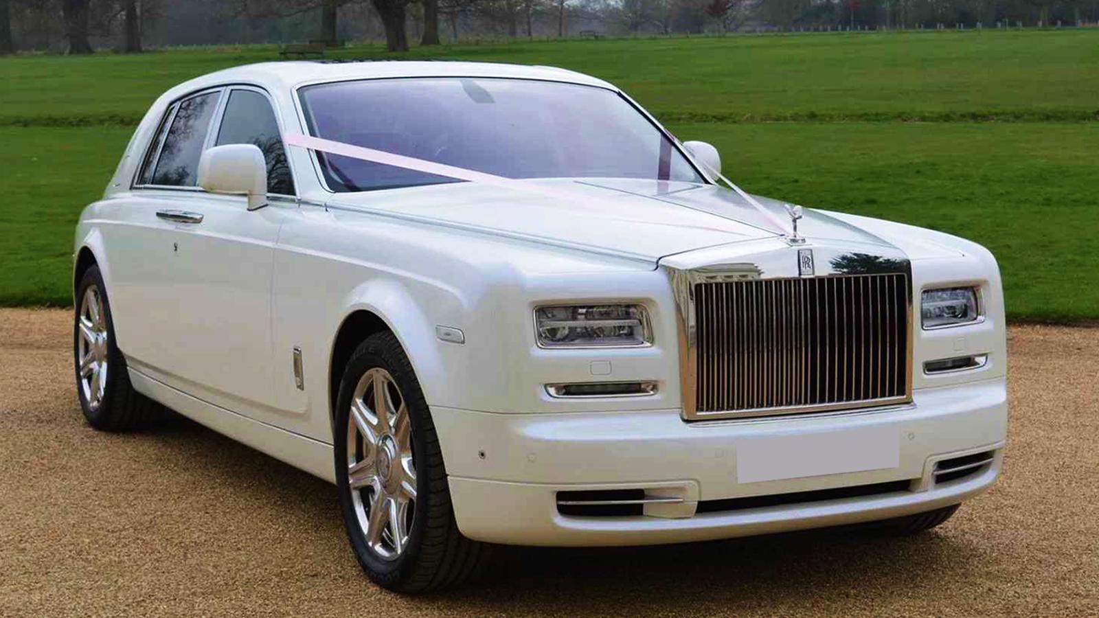 White Rolls Royce Ghost  Rolls Royce Wedding Car  Manns Limousines